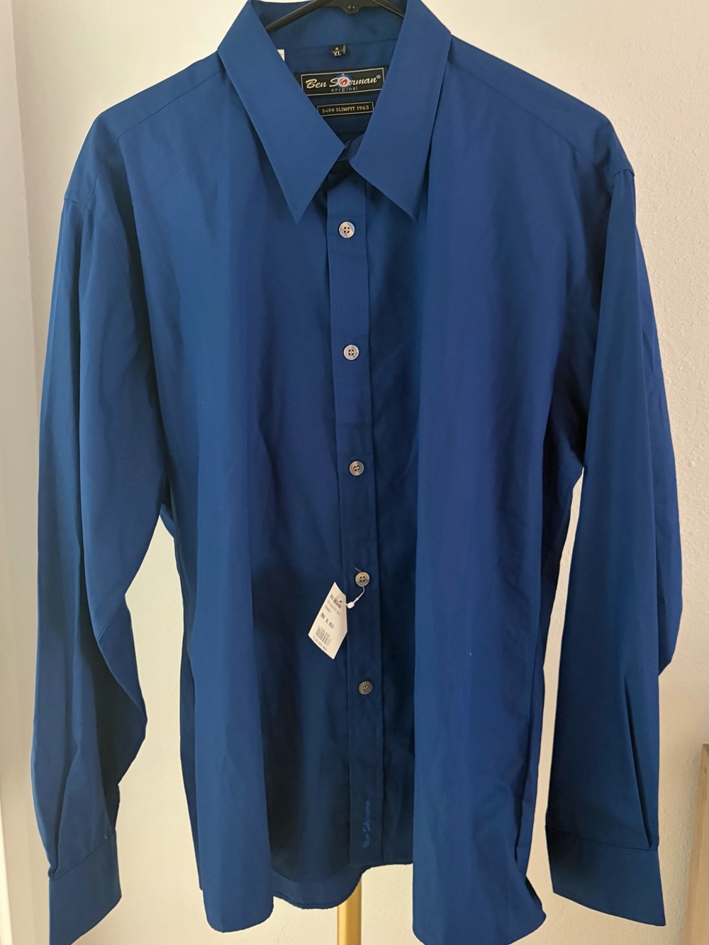 Ben Sherman Classic Solid Royal Blue Dress Shirt